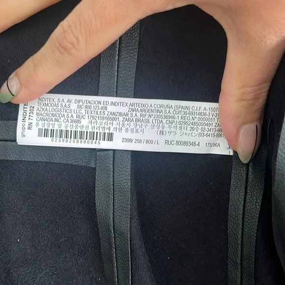 Zara Faux Leather Blazer - Picture 2 of 5